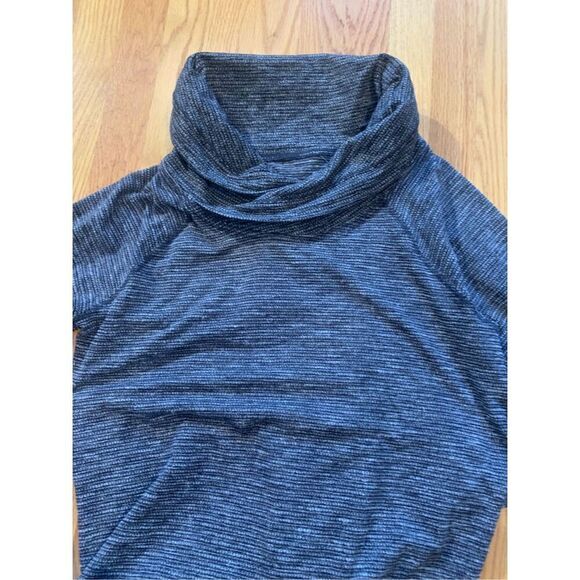 70- LULULEMON HEALTHY HEART GRAY YOGA HIGH NECK SHRT TOP SWEATSHIRT SZ M - Picture 6 of 7